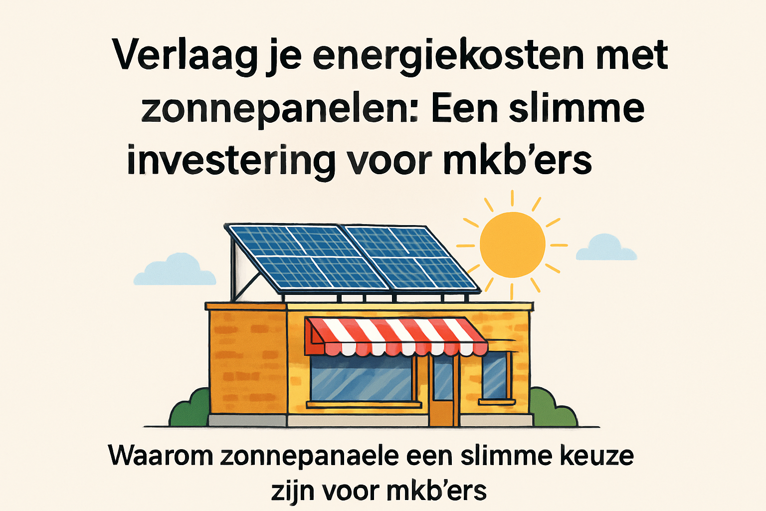 Verlaag je energiekosten met zonnepanelen: Een slimme investering voor mkb'ers