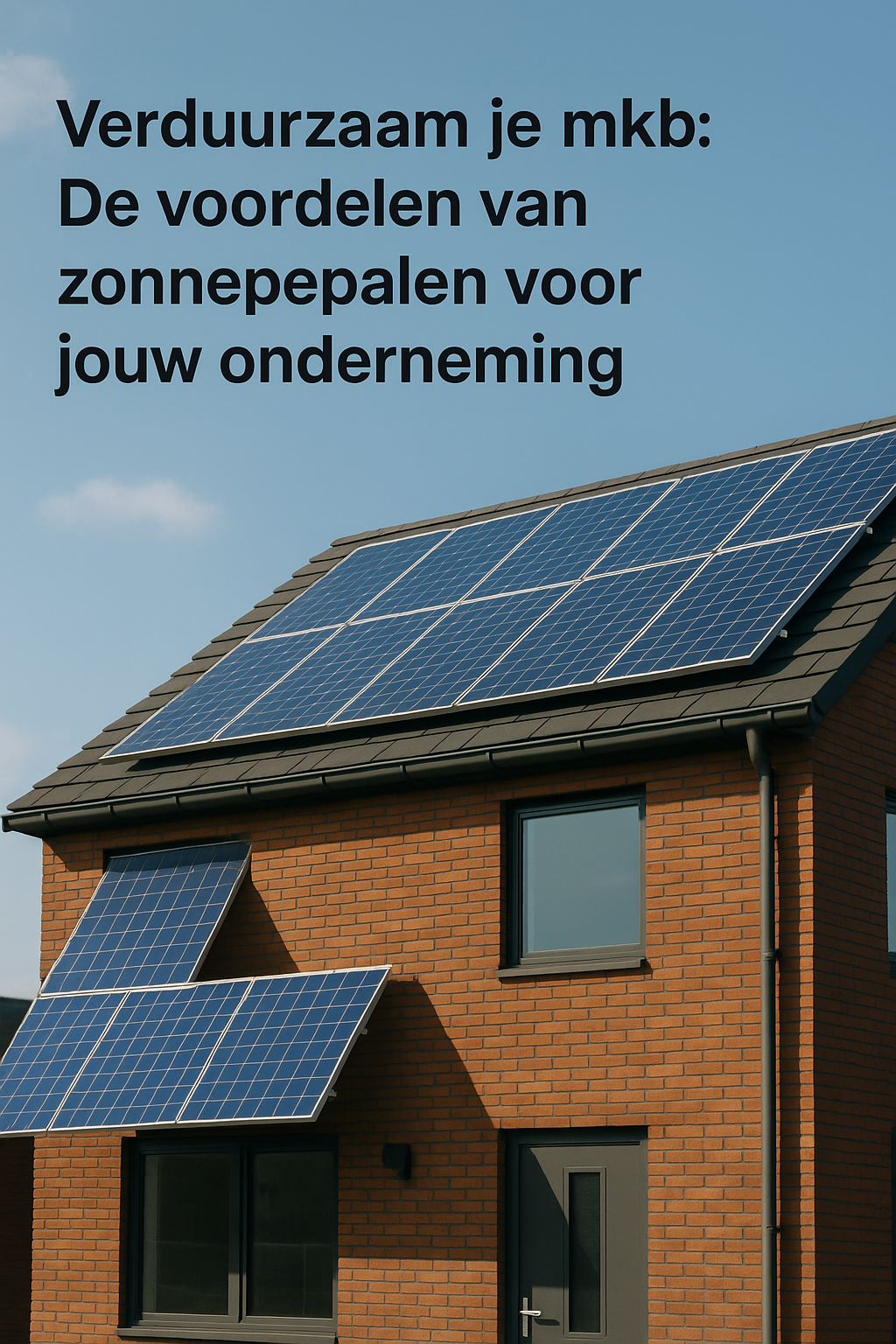 Verduurzaam je mkb: De voordelen van zonnepanelen voor jouw onderneming