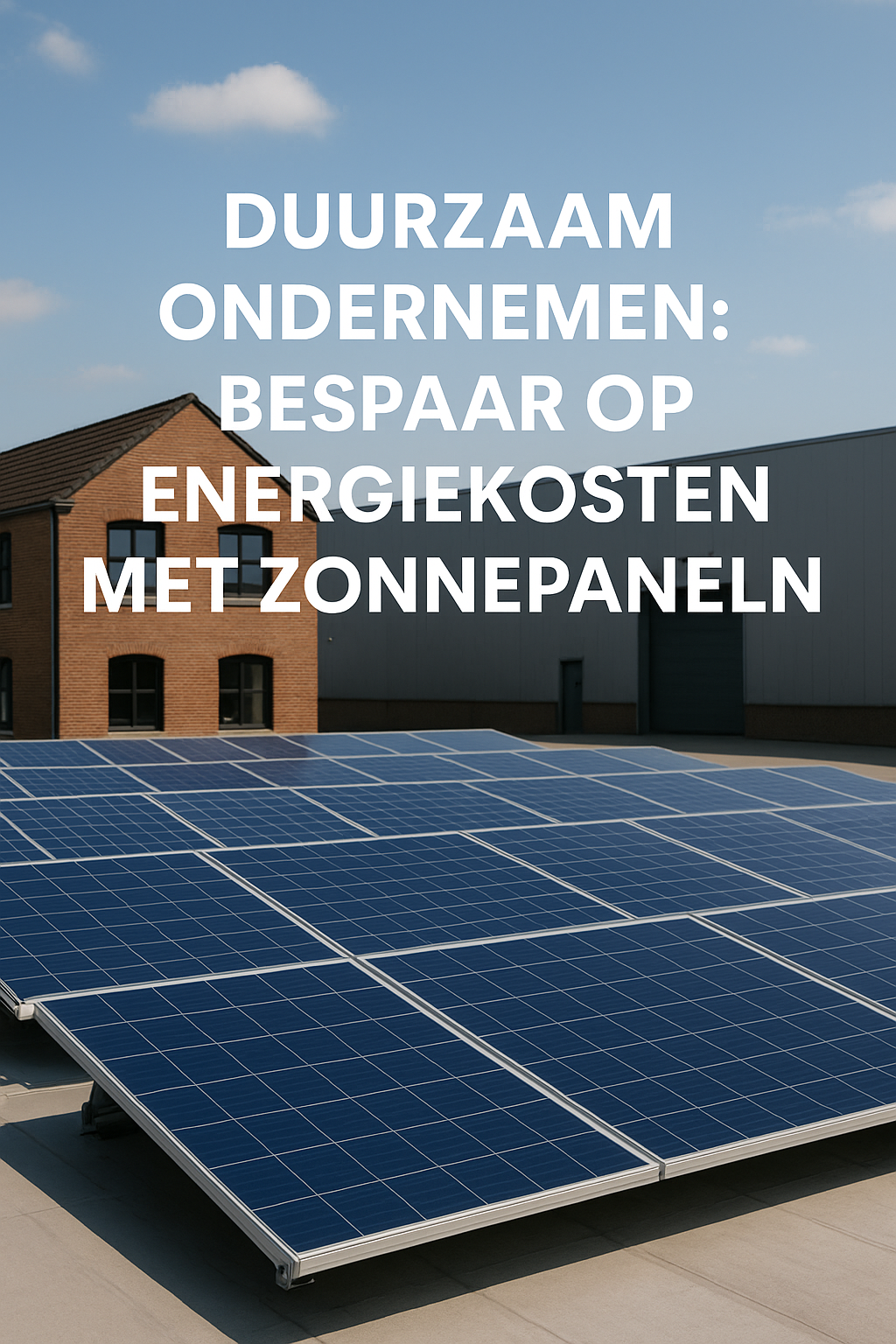 Duurzaam Ondernemen: Bespaar op Energiekosten met Zonnepanelen