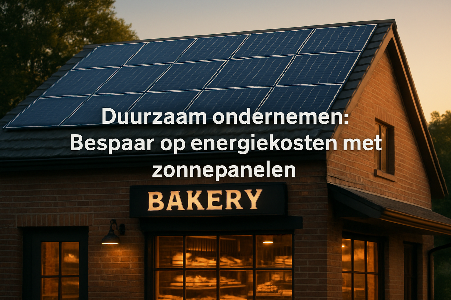 Duurzaam Ondernemen: Bespaar op Energiekosten met Zonnepanelen