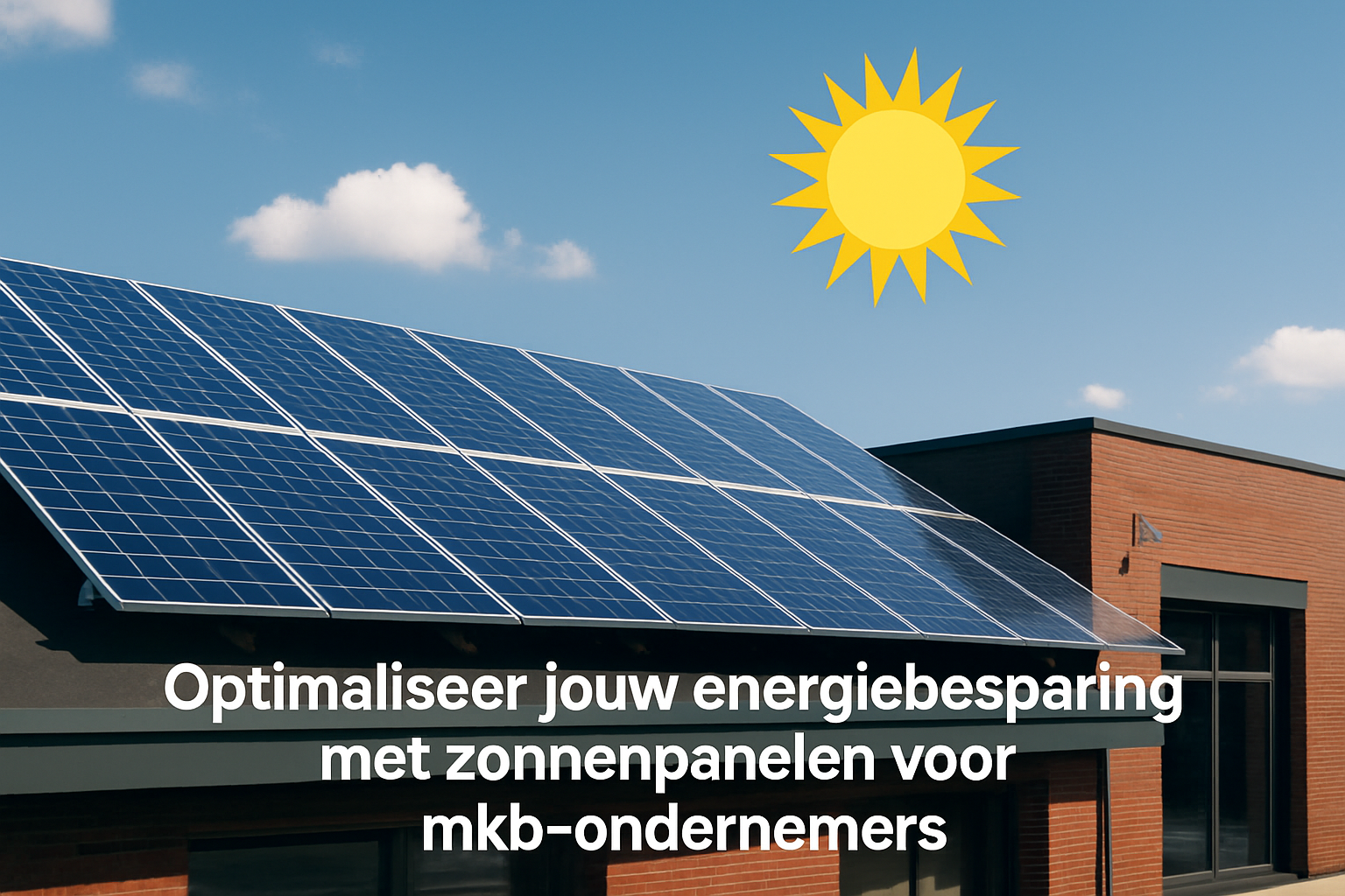Optimaliseer jouw energiebesparing met zonnepanelen voor mkb-ondernemers
