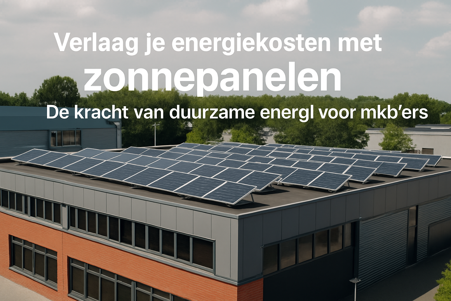 Verlaag je energiekosten met zonnepanelen: De kracht van duurzame energie voor mkb'ers