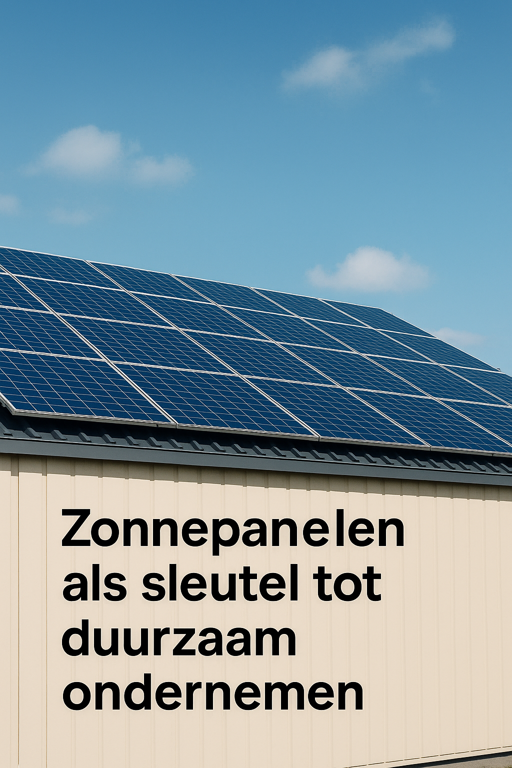 Duurzaam ondernemen: hoe je energiekosten en CO₂-voetafdruk verlaagt met zonnepanelen