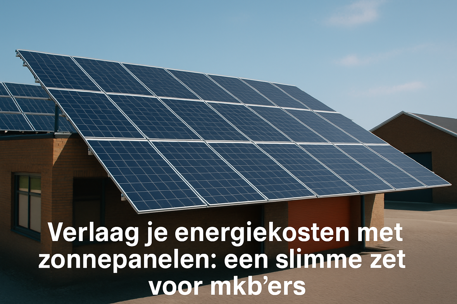 Verlaag je energiekosten met zonnepanelen: een slimme zet voor mkb'ers