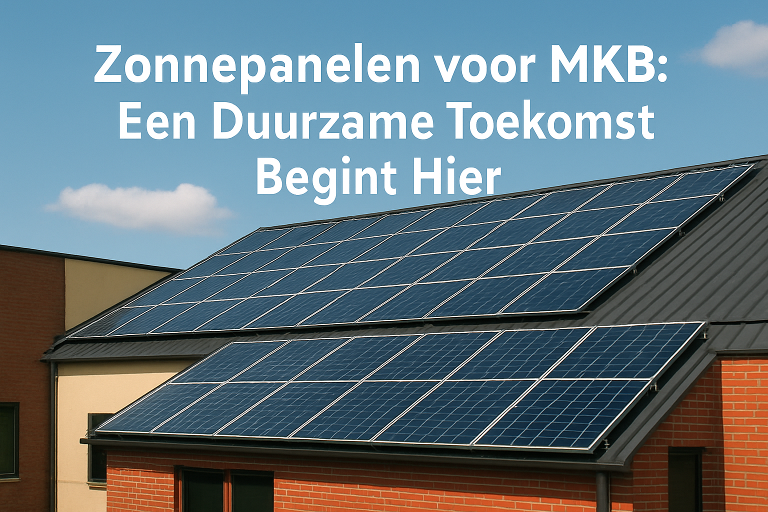 Zonnepanelen voor MKB: Een Duurzame Toekomst Begin Hier