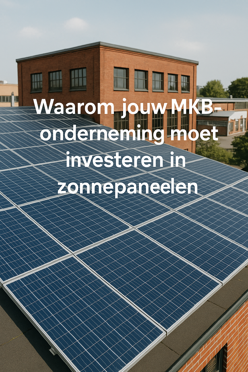 Verduurzamen van je MKB: De voordelen van zonnepanelen