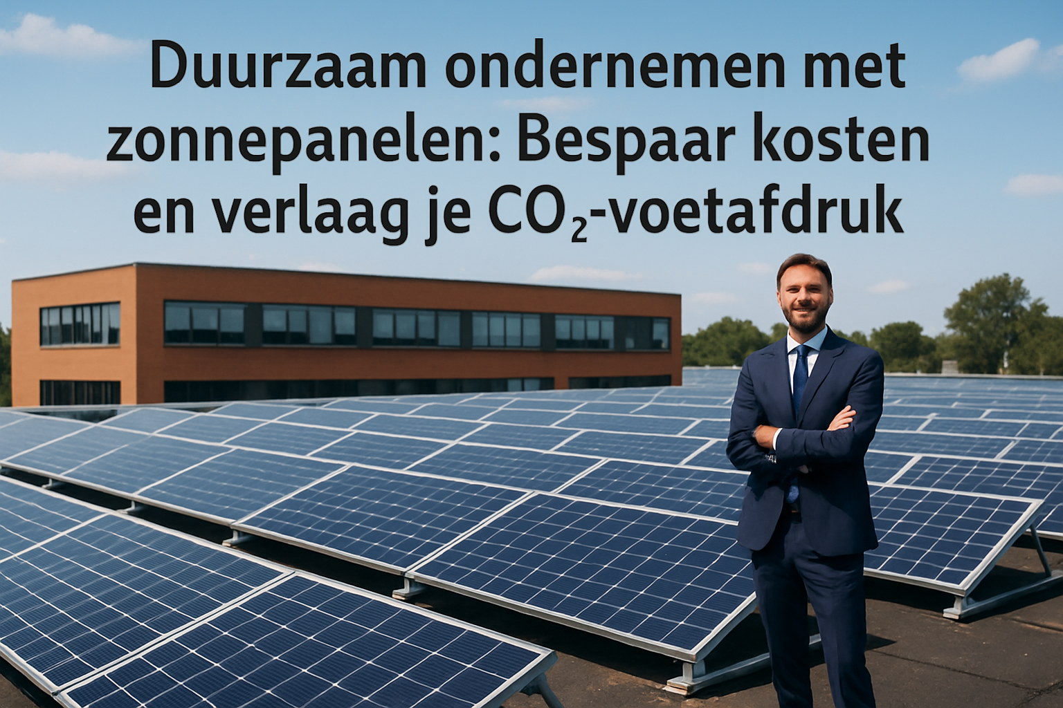 Duurzaam ondernemen met zonnepanelen: Bespaar kosten en verlaag je CO₂-voetafdruk