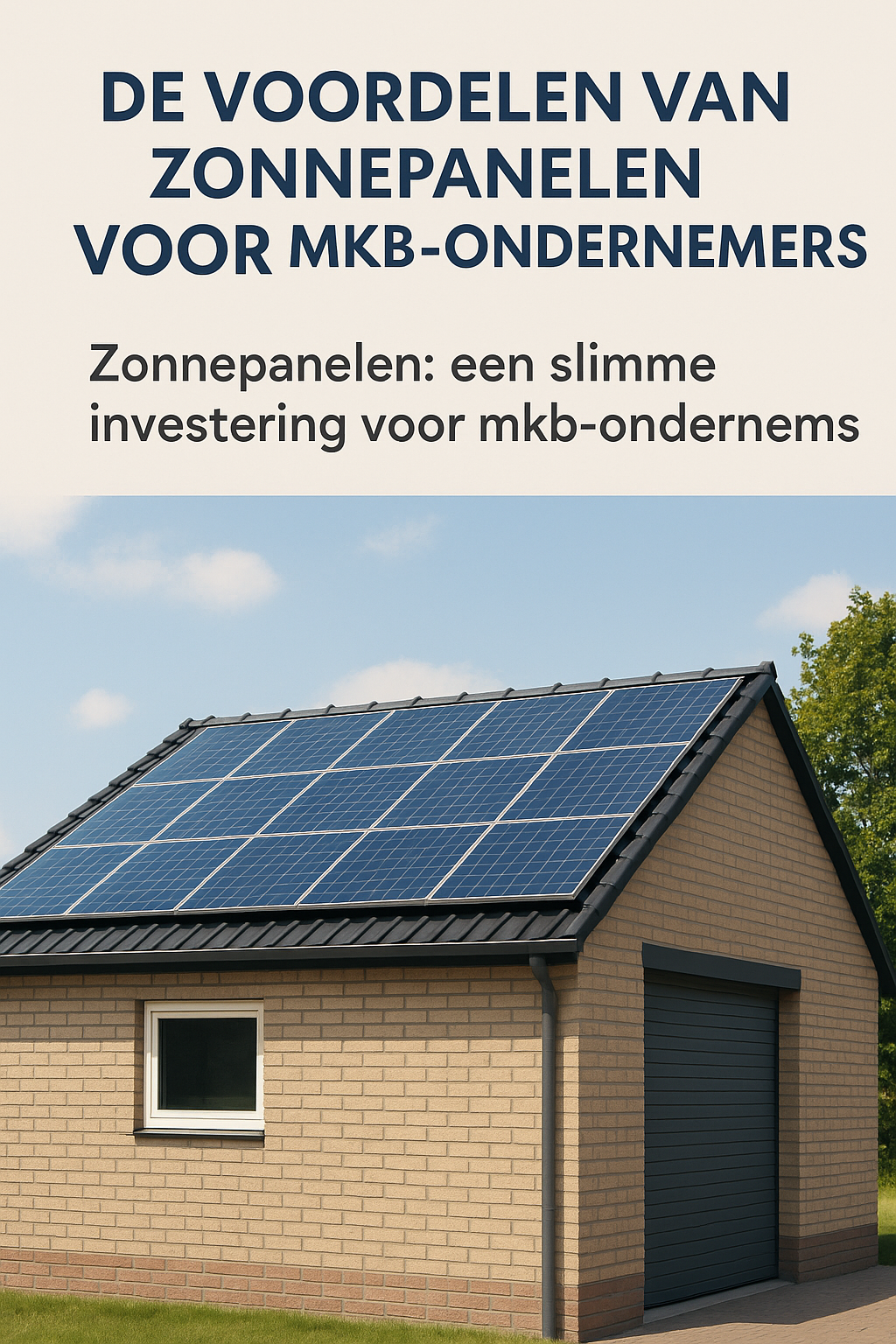 De Voordelen van Zonnepanelen voor MKB-ondernemers