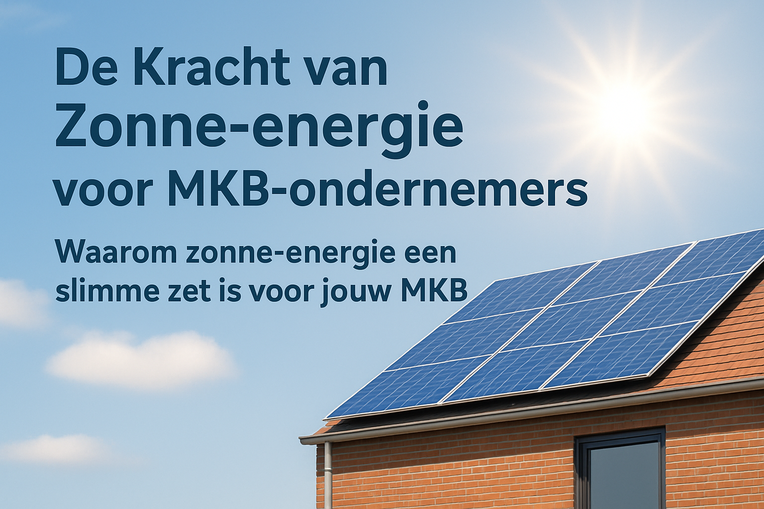 De Kracht van Zonne-energie voor MKB-ondernemers