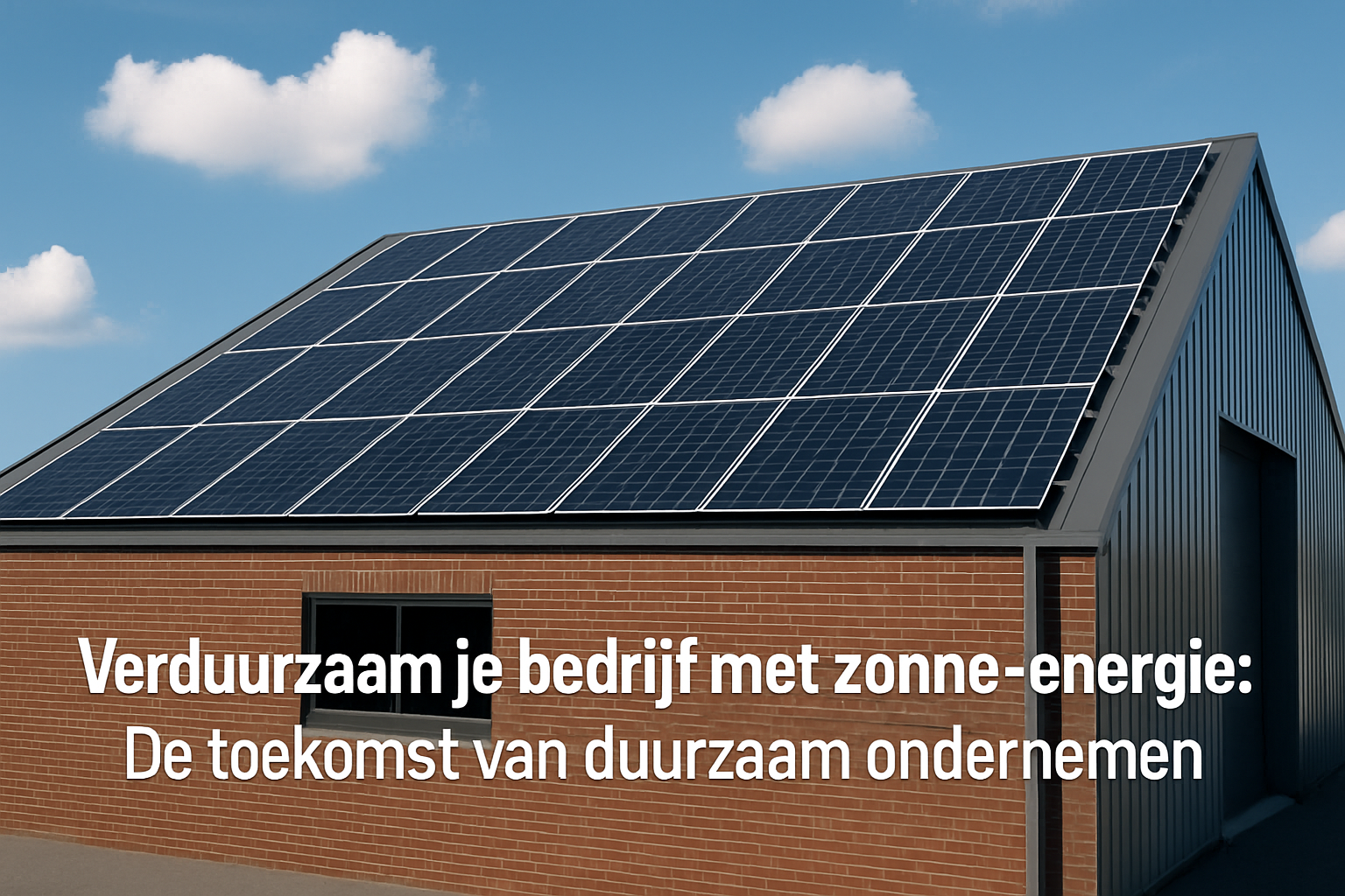 Verduurzaam je Bedrijf met Zonne-energie: De Toekomst van Duurzaam Ondernemen