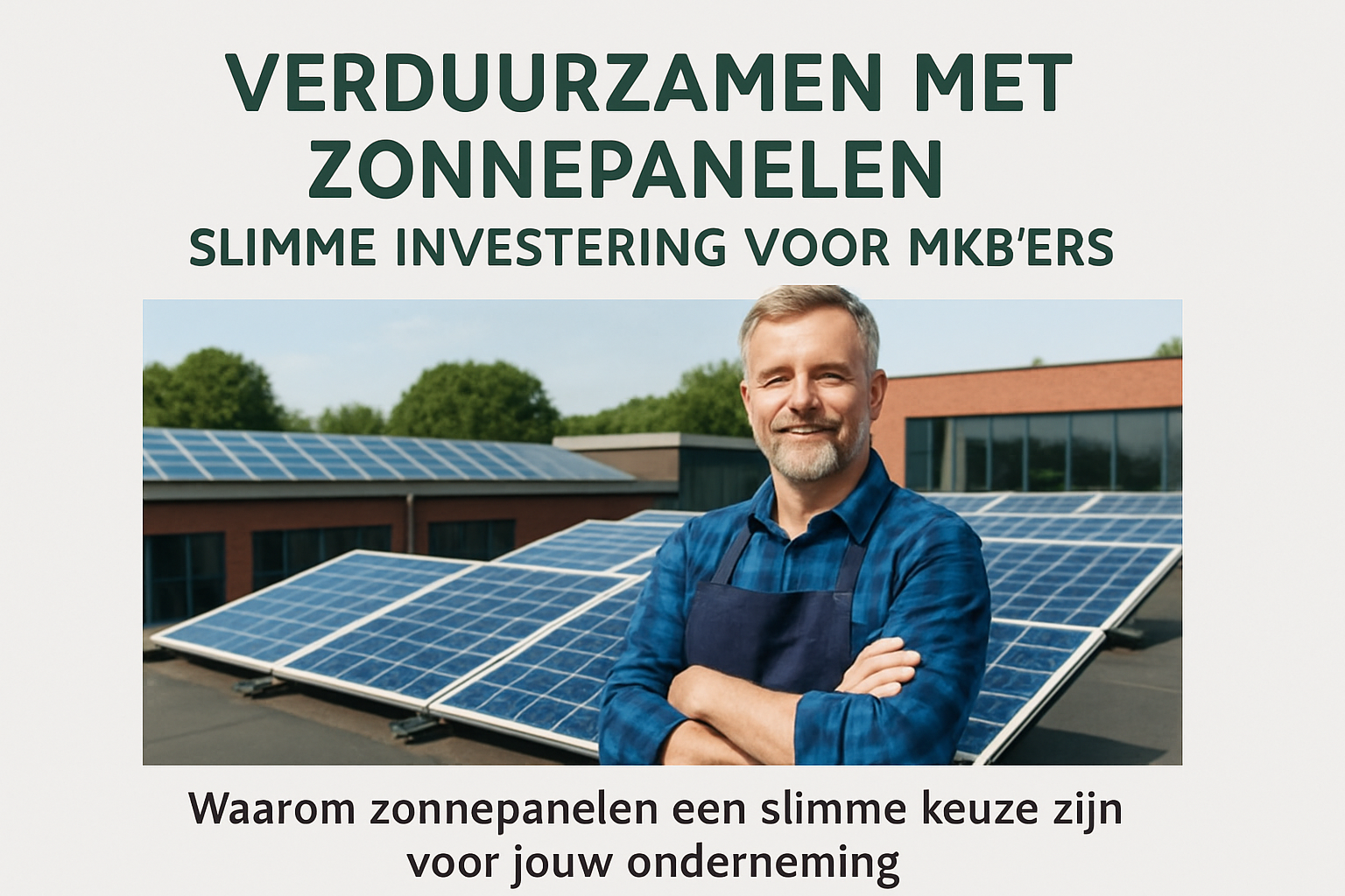 Verduurzamen met Zonnepanelen: Slimme Investering voor MKB'ers