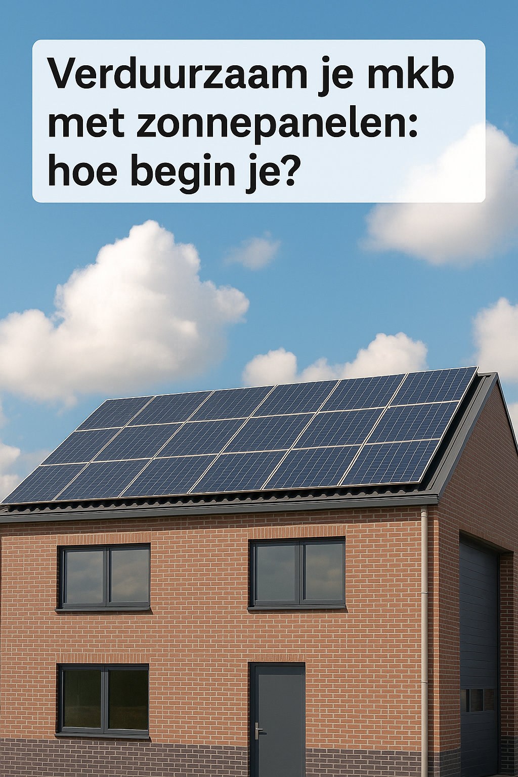 Verduurzaam je mkb met zonnepanelen: hoe begin je?