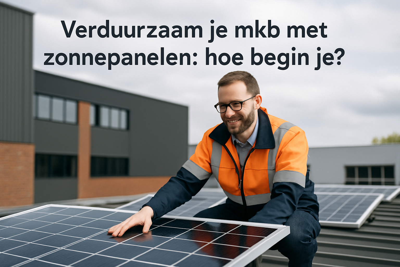 Verduurzaam je mkb met zonnepanelen: hoe begin je?