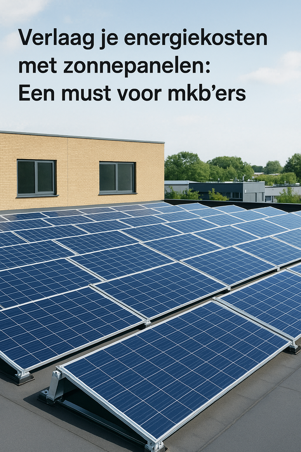 Verlaag je energiekosten met zonnepanelen: Een must voor mkb'ers