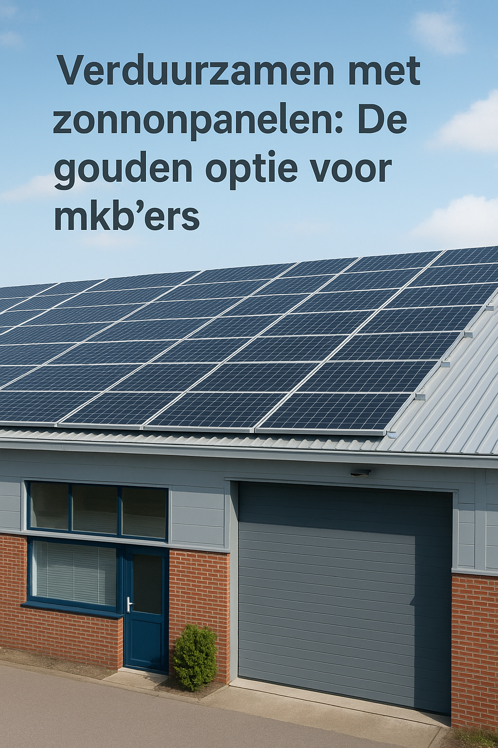 Verduurzamen met Zonnepanelen: De Gouden Optie voor MKB'ers