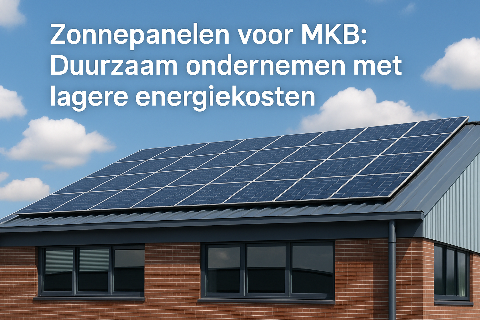 Zonnepanelen voor MKB: Duurzaam ondernemen met lagere energiekosten