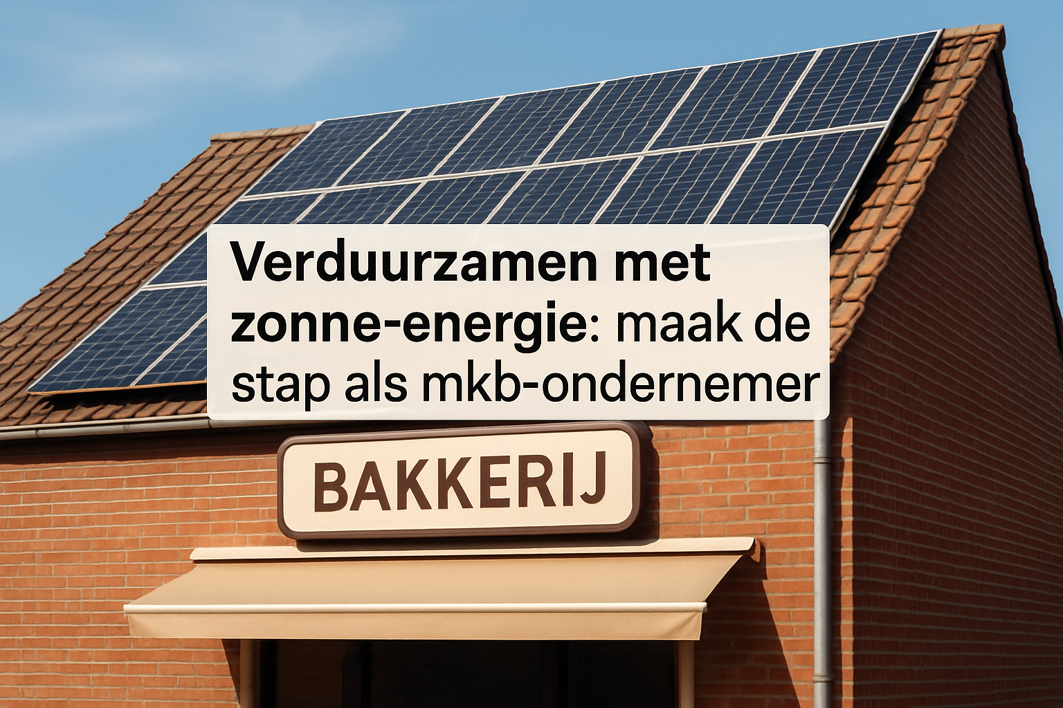 Verduurzamen met Zonne-energie: Maak de Stap als MKB-ondernemer