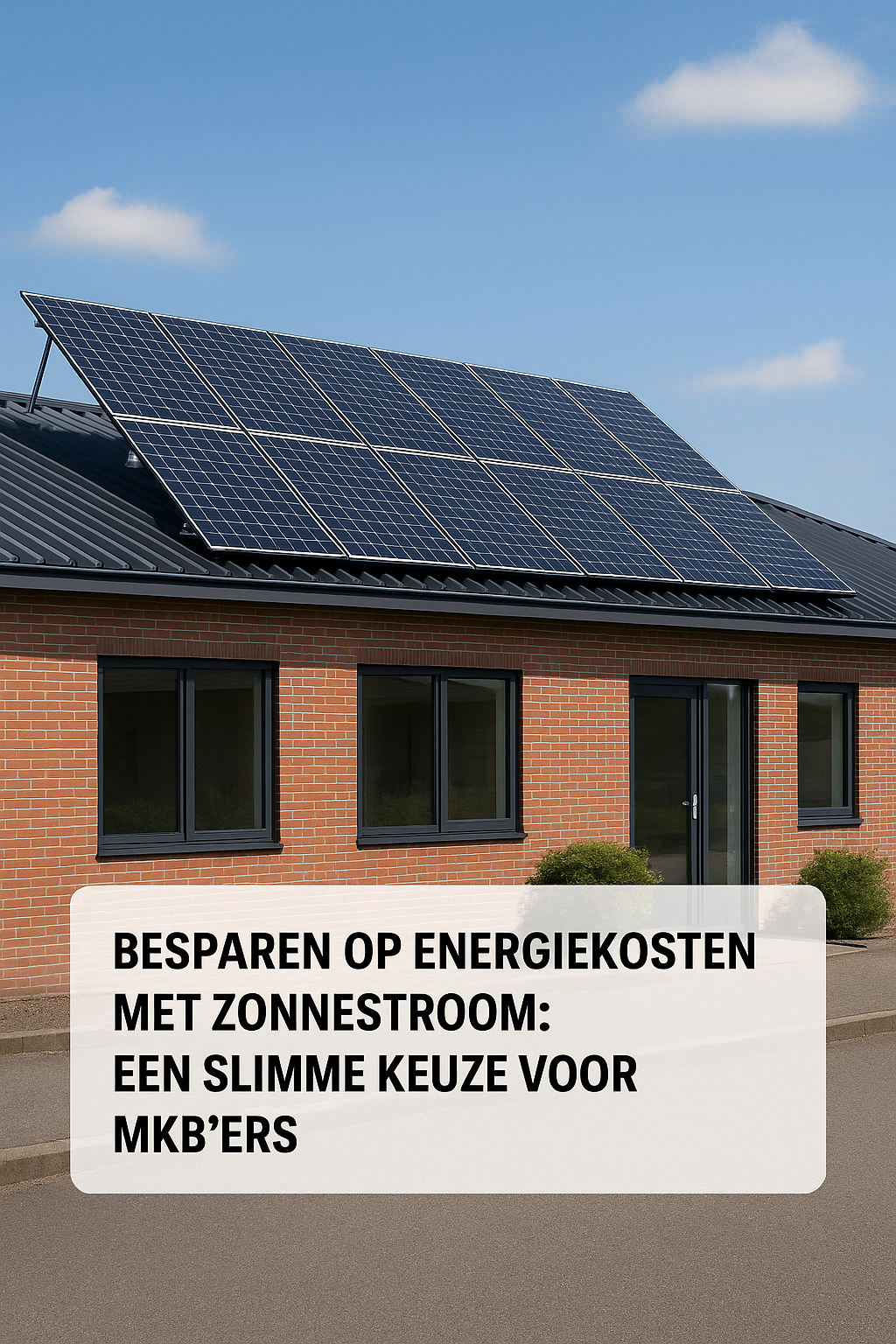 Besparen op energiekosten met zonnestroom: Een slimme keuze voor MKB'ers