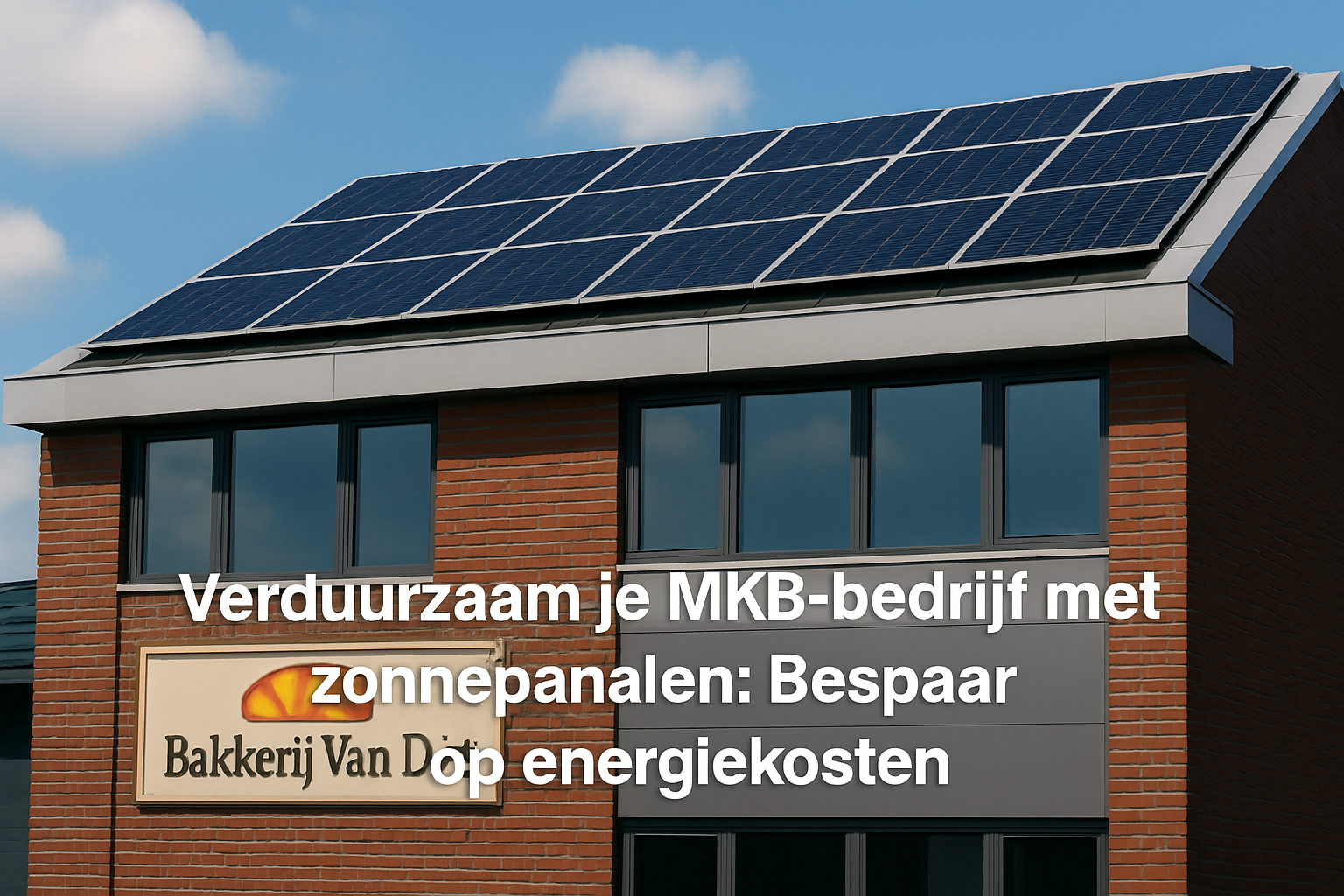 Verduurzaam je MKB-bedrijf met zonnepanelen: Bespaar op energiekosten