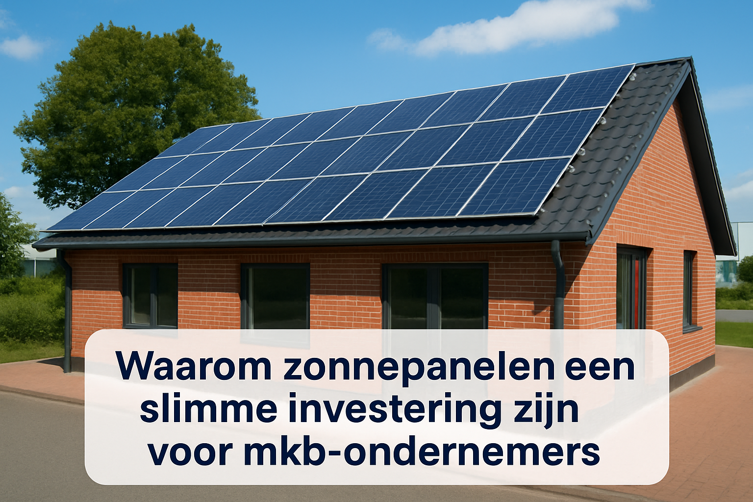 Waarom Zonnepanelen een Slimme Investering zijn voor MKB-Ondernemers