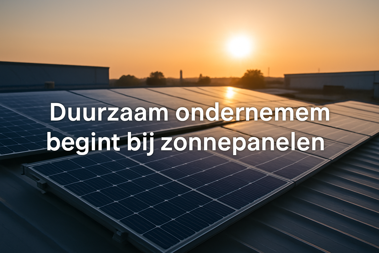 Duurzaam Ondernemen: Verlaag je Energiekosten met Zonnepanelen