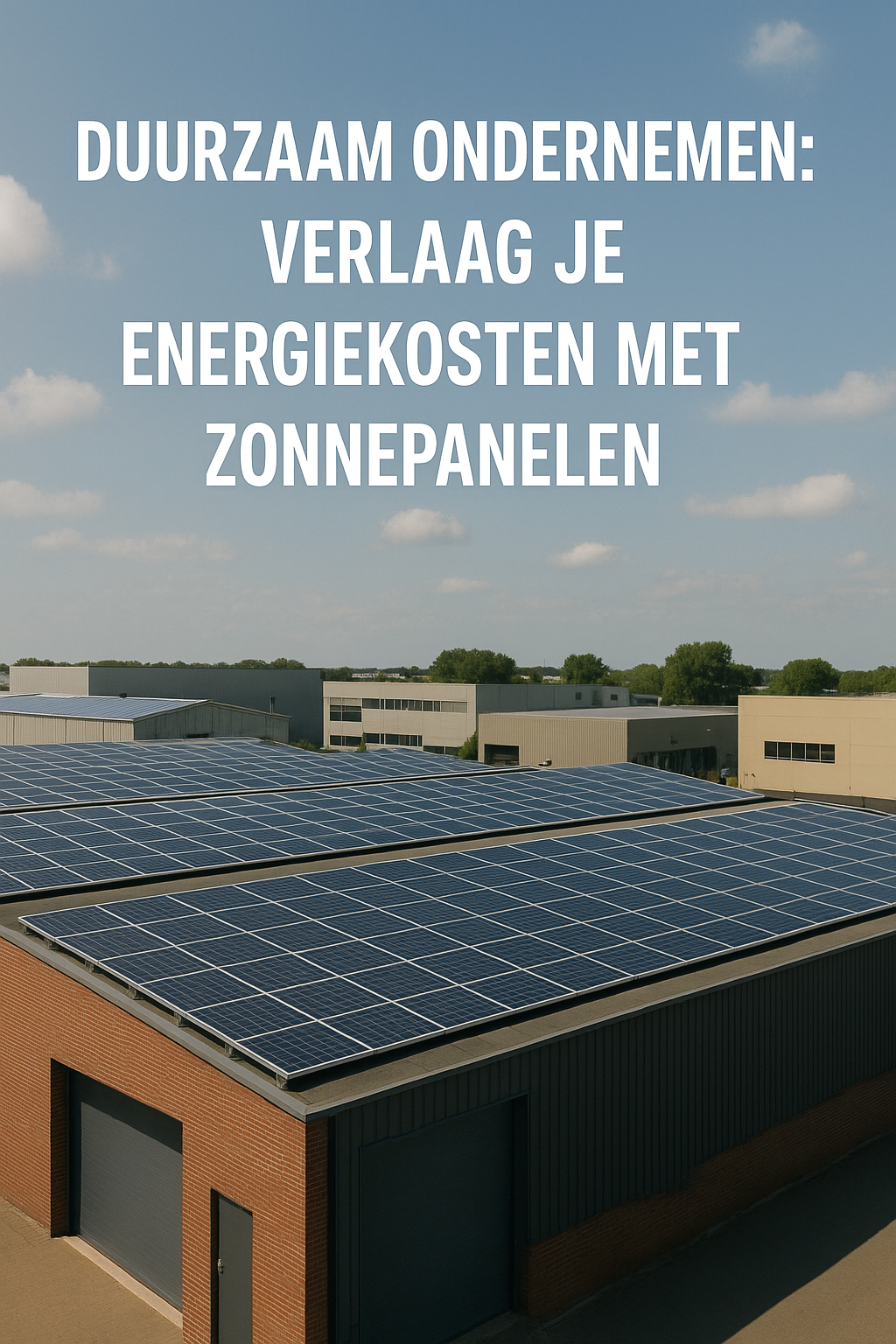 Duurzaam Ondernemen: Verlaag je Energiekosten met Zonnepanelen