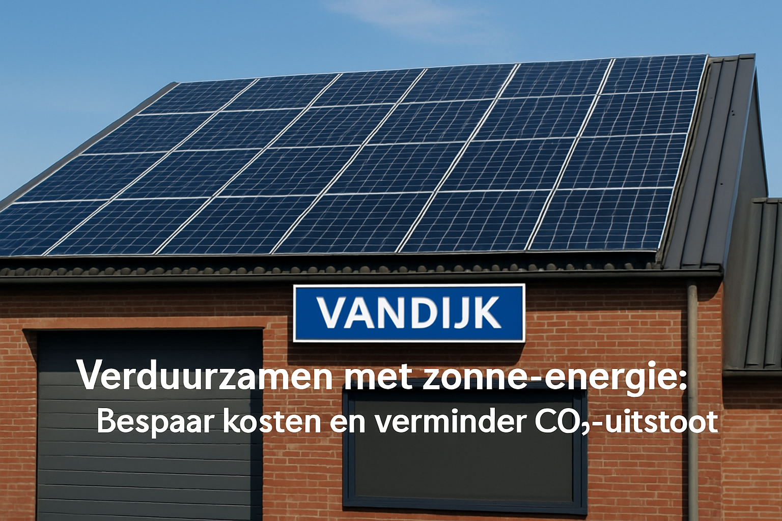 Verduurzamen met Zonne-energie: Bespaar Kosten en Verminder CO₂-uitstoot