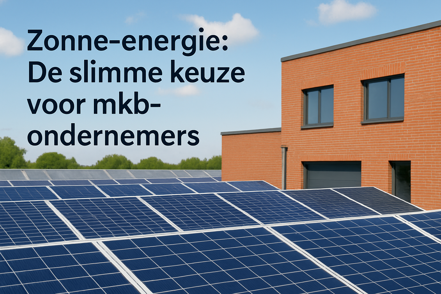 Waarom investeren in zonnepanelen de toekomst van jouw mkb-onderneming is