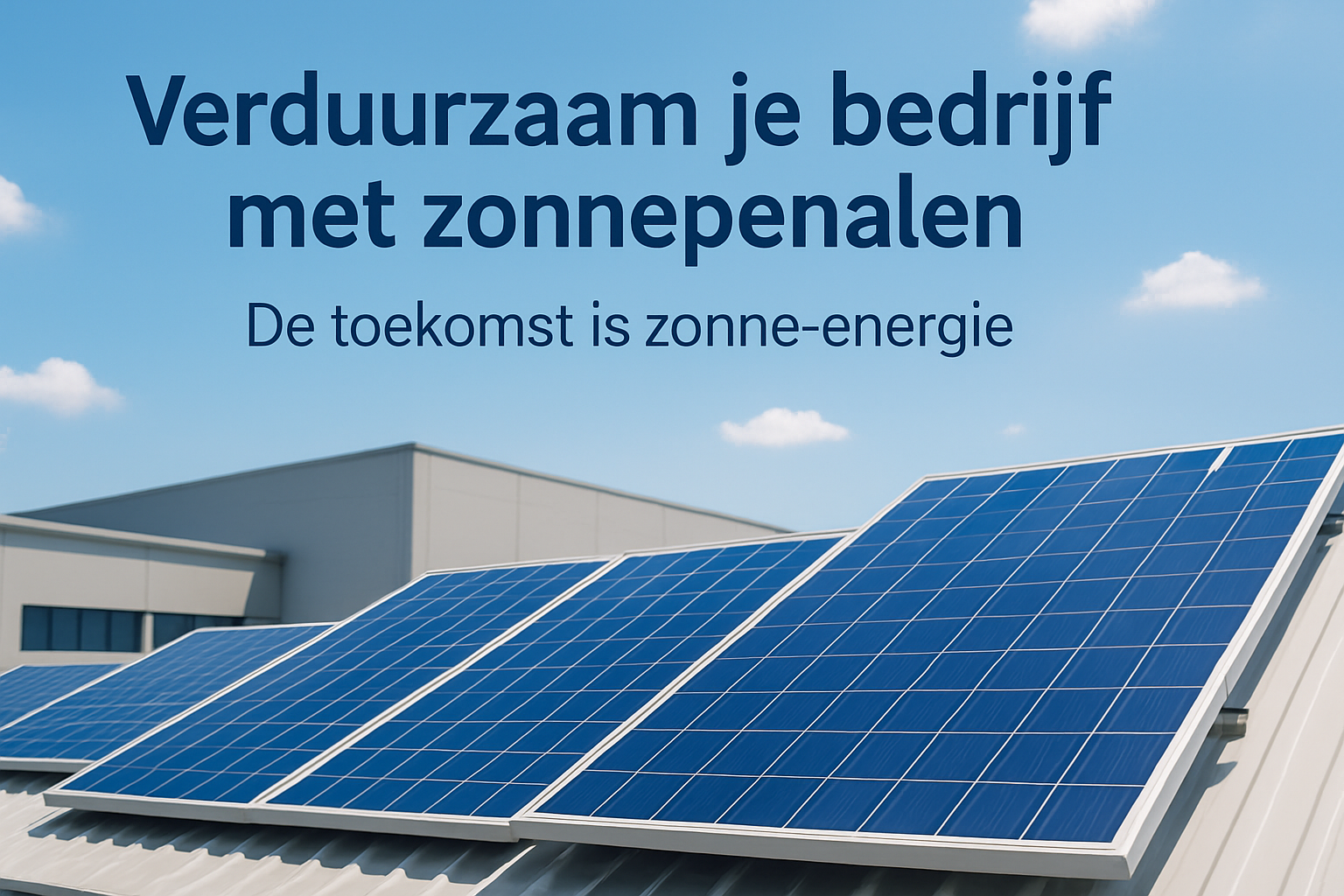 Verduurzaam je bedrijf met zonnepanelen: De toekomst is zonne-energie