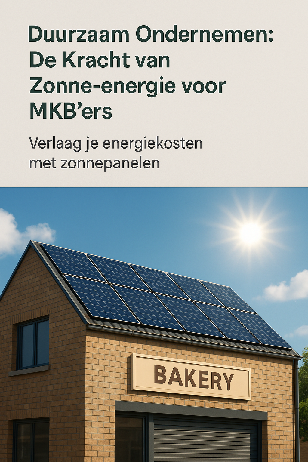 Duurzaam Ondernemen: De Kracht van Zonne-energie voor MKB'ers
