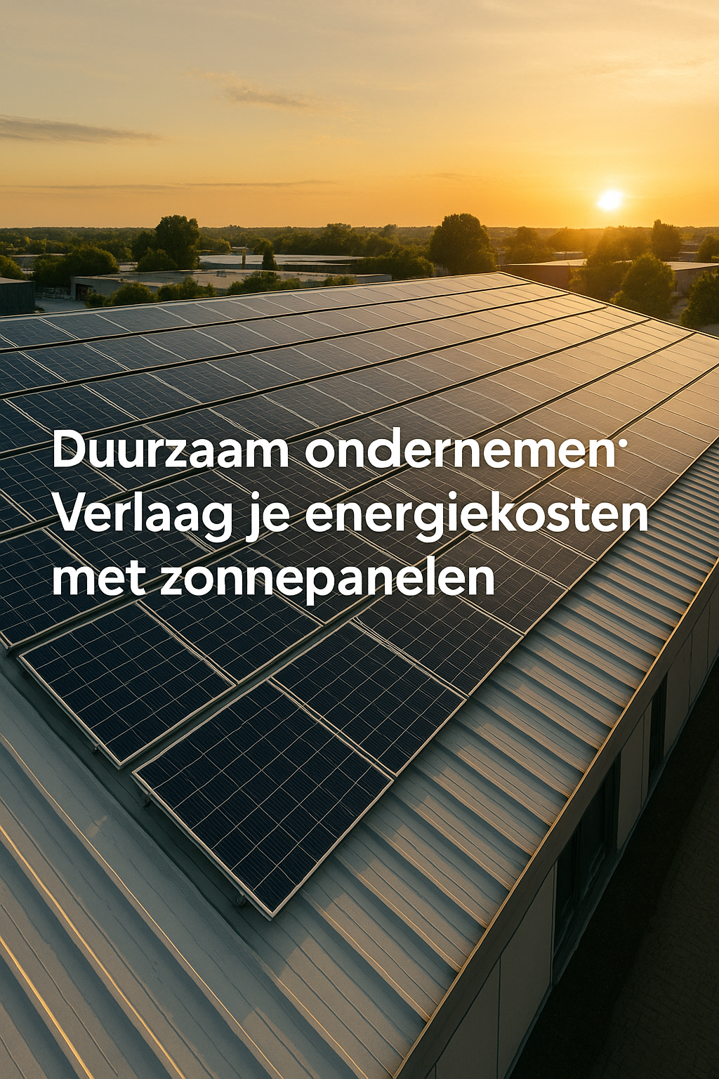 Duurzaam ondernemen: Verlaag je energiekosten met zonnepanelen