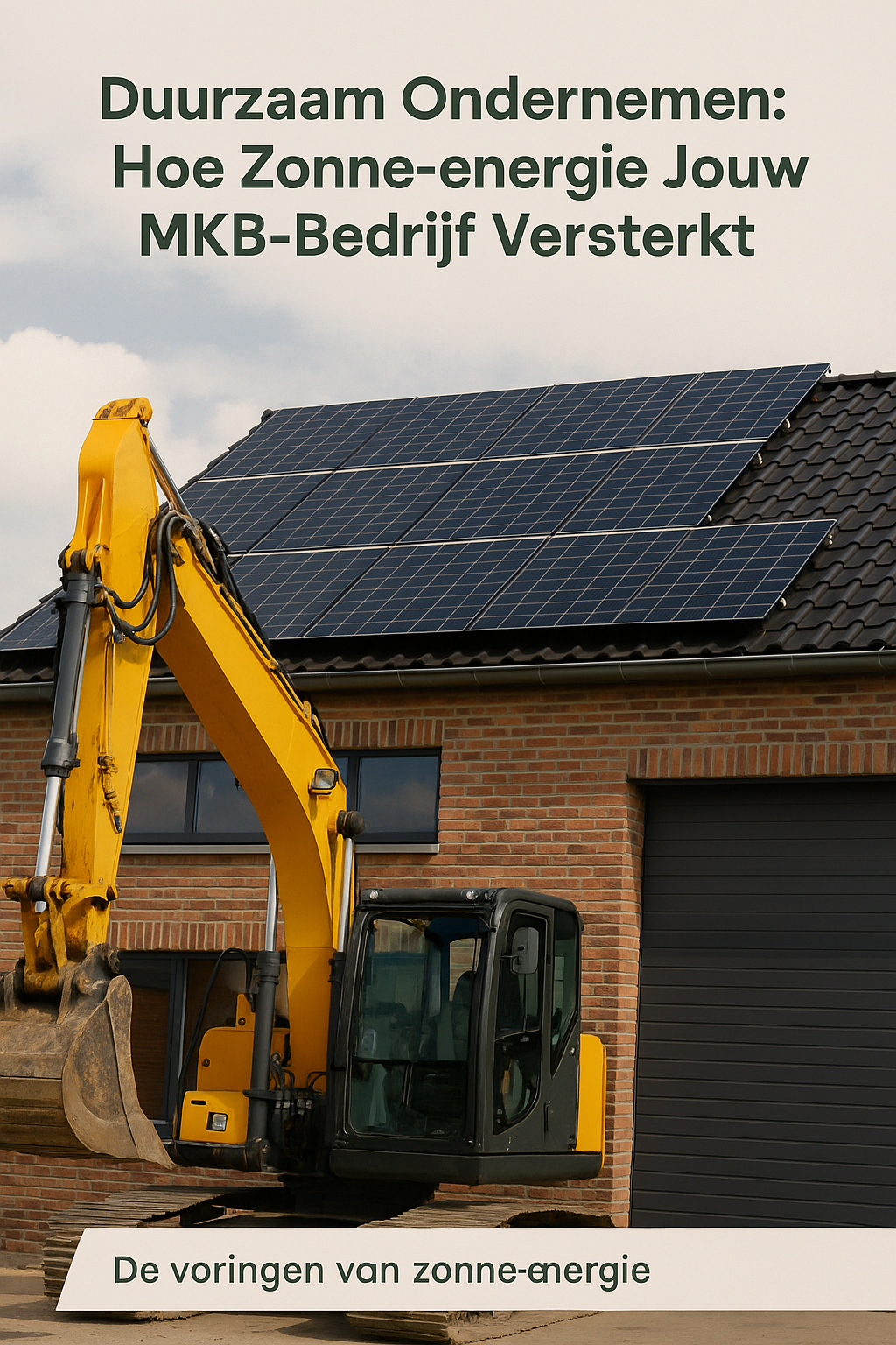 Duurzaam Ondernemen: Hoe Zonne-energie Jouw MKB Bedrijf Versterkt