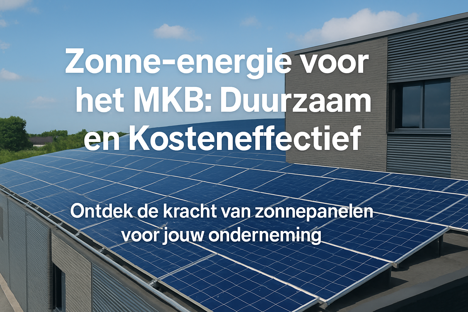 Zonne-energie voor het MKB: Duurzaam en Kosteneffectief