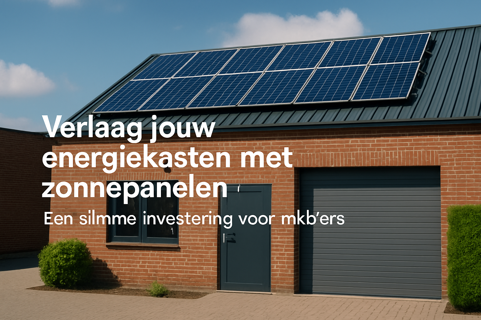 Verlaag jouw energiekosten met zonnepanelen: Een slimme investering voor mkb'ers
