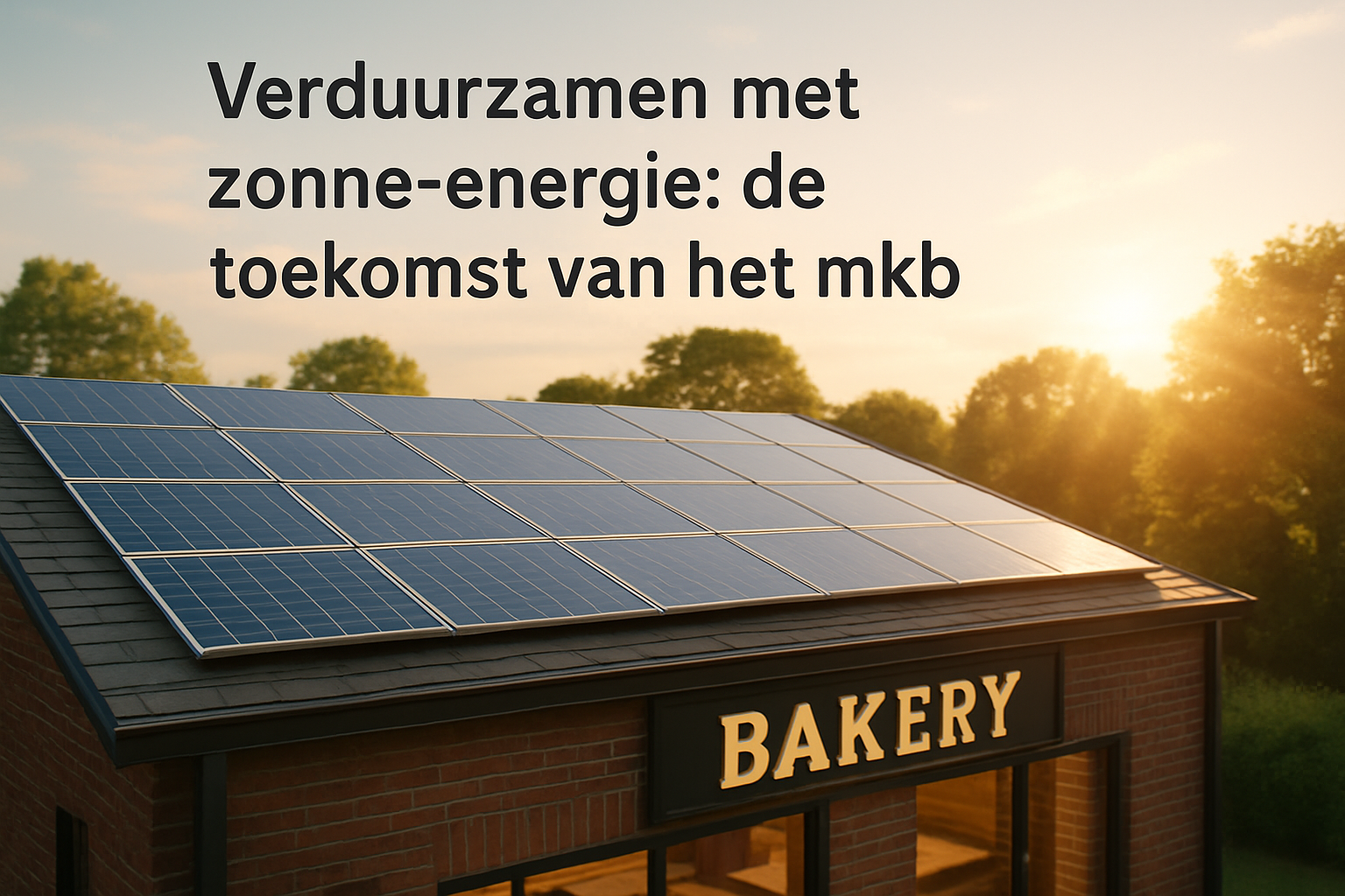 Verduurzamen met Zonne-energie: De Toekomst van het MKB