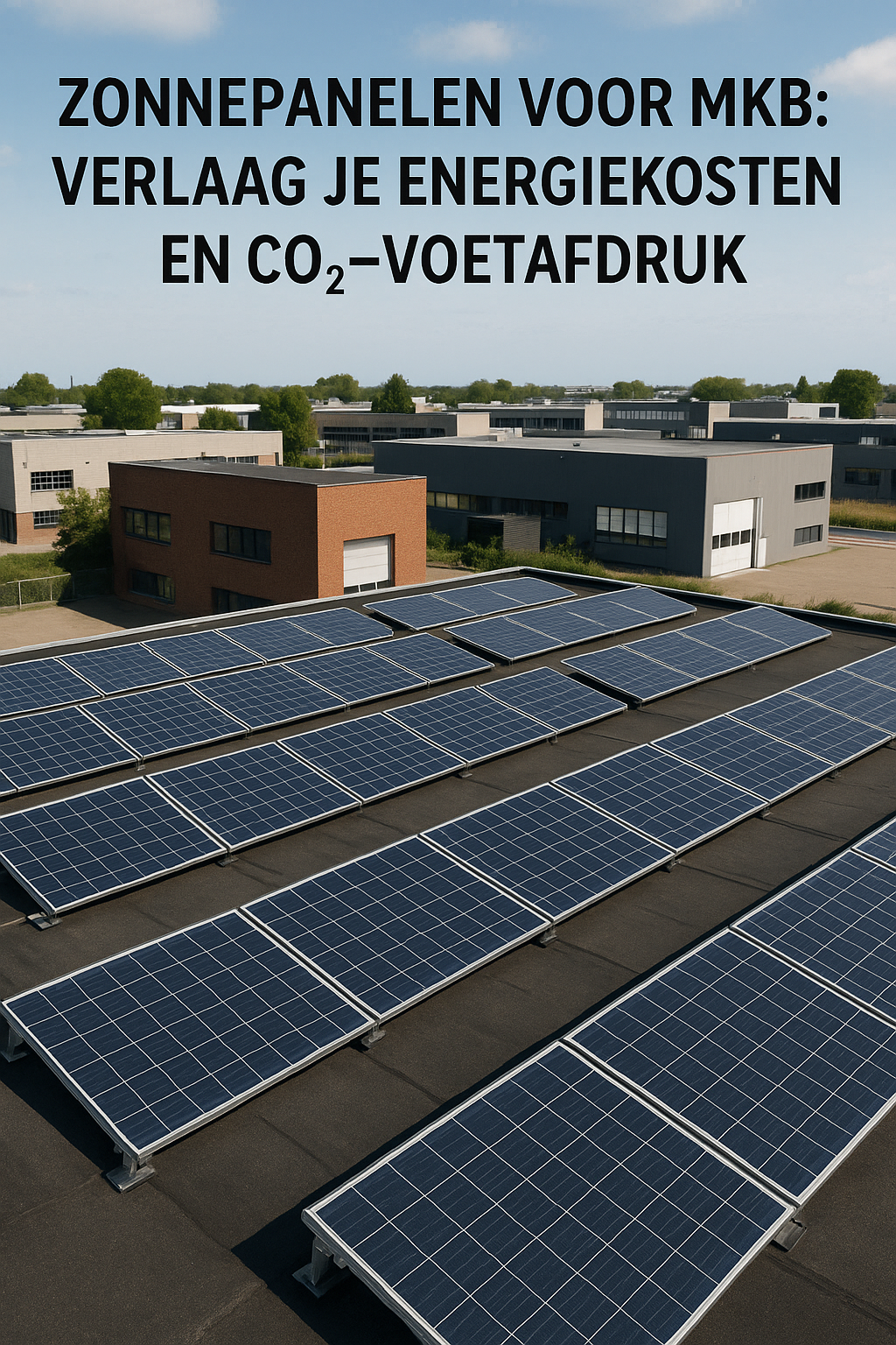Zonnepanelen voor MKB: Verlaag je energiekosten en CO₂-voetafdruk
