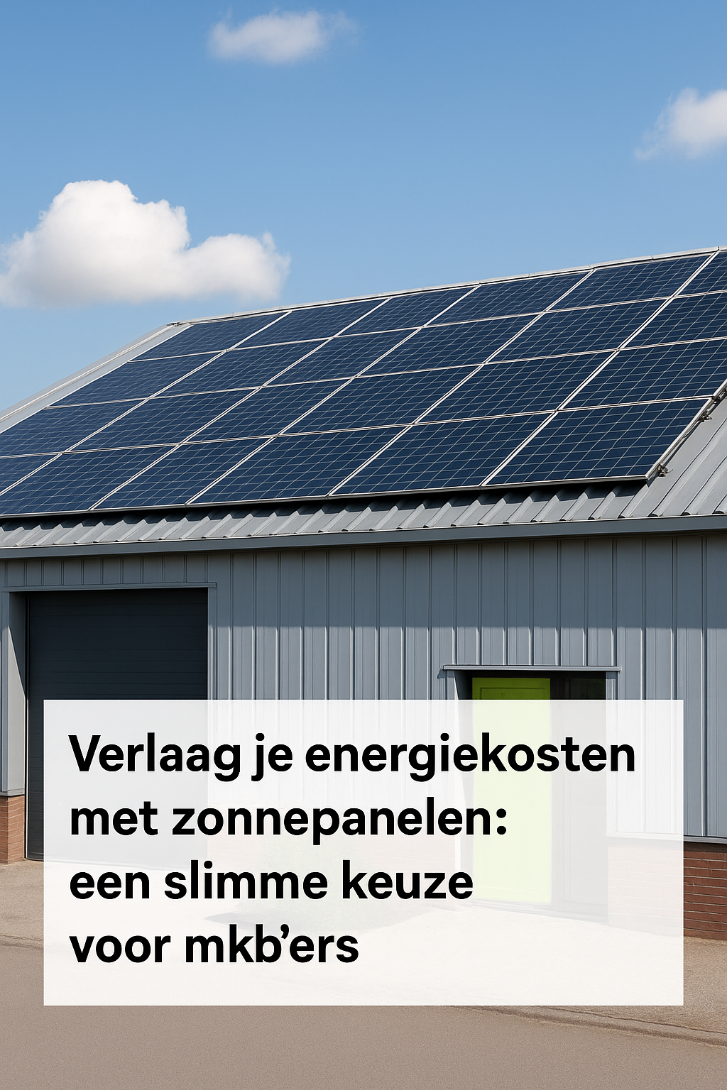 Verlaag je energiekosten met zonnepanelen: een slimme keuze voor mkb'ers