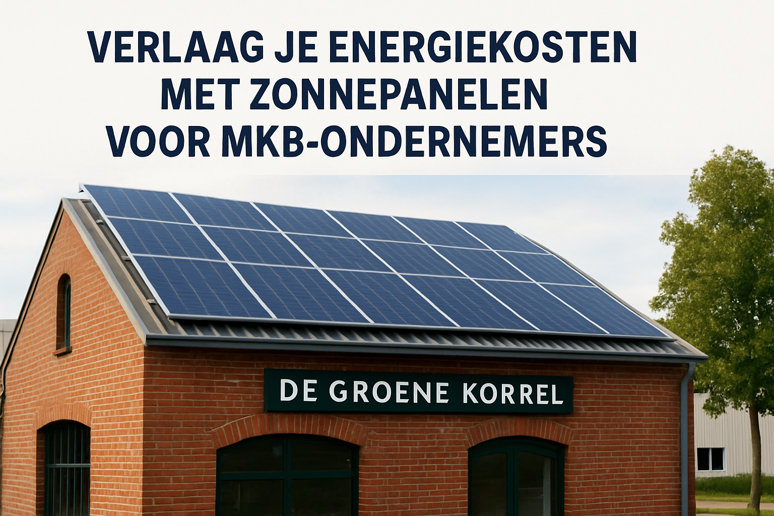 Verlaag je energiekosten met zonnepanelen voor mkb-ondernemers
