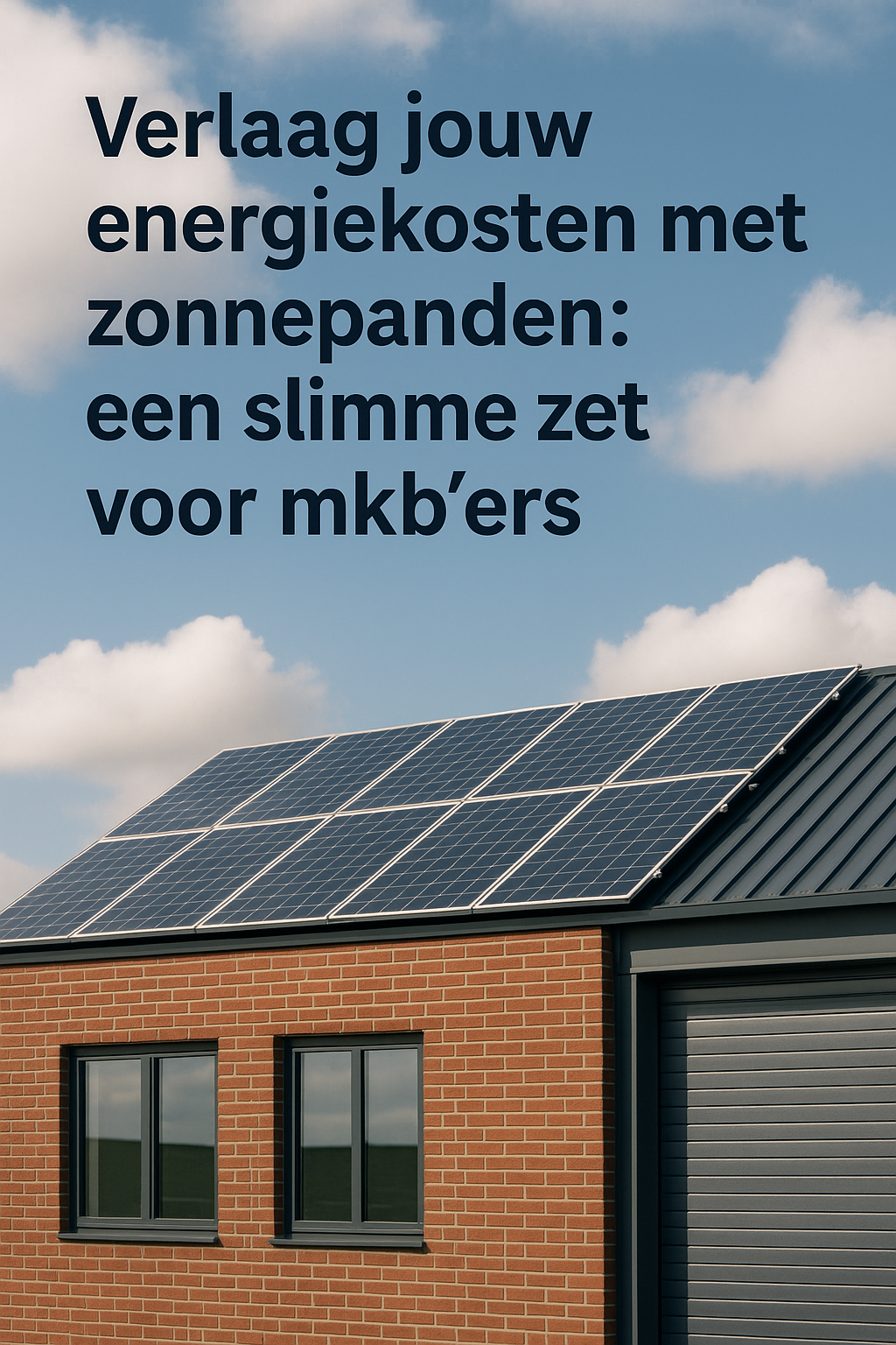 Verlaag jouw energiekosten met zonnepanelen: een slimme zet voor mkb'ers