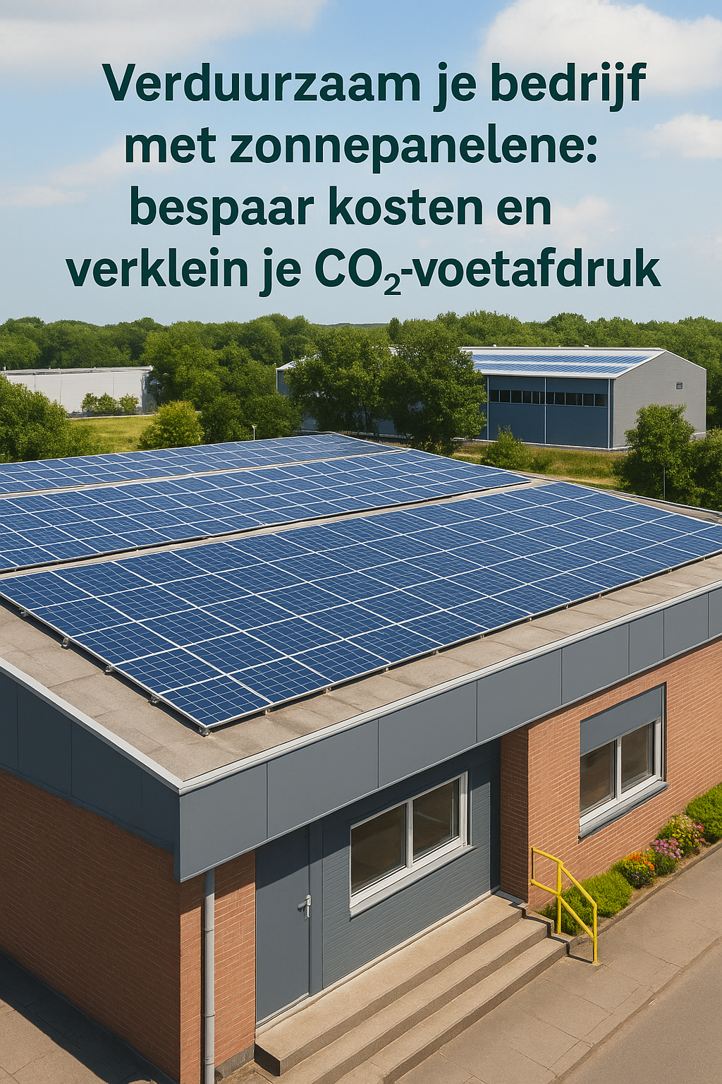 Verduurzaam je bedrijf met zonnepanelen: bespaar kosten en verklein je CO₂-voetafdruk