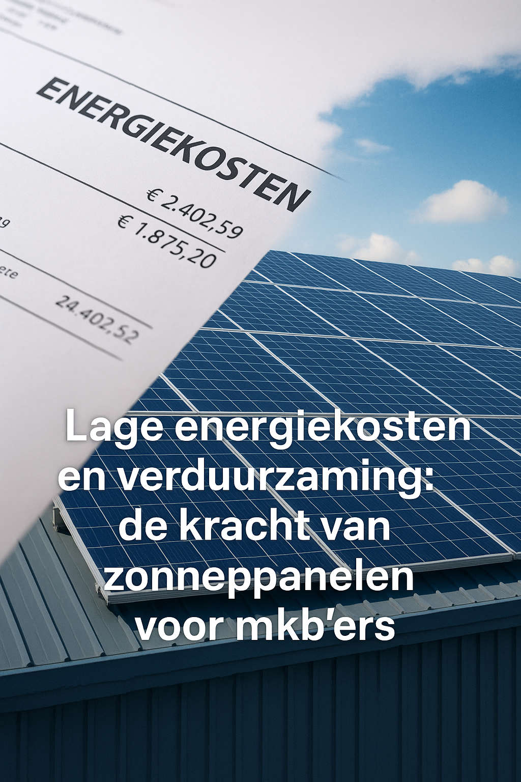 Lage energiekosten en verduurzaming: de kracht van zonnepanelen voor mkb'ers