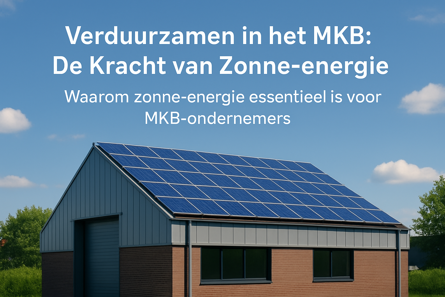 Verduurzamen in het MKB: De Kracht van Zonne-energie