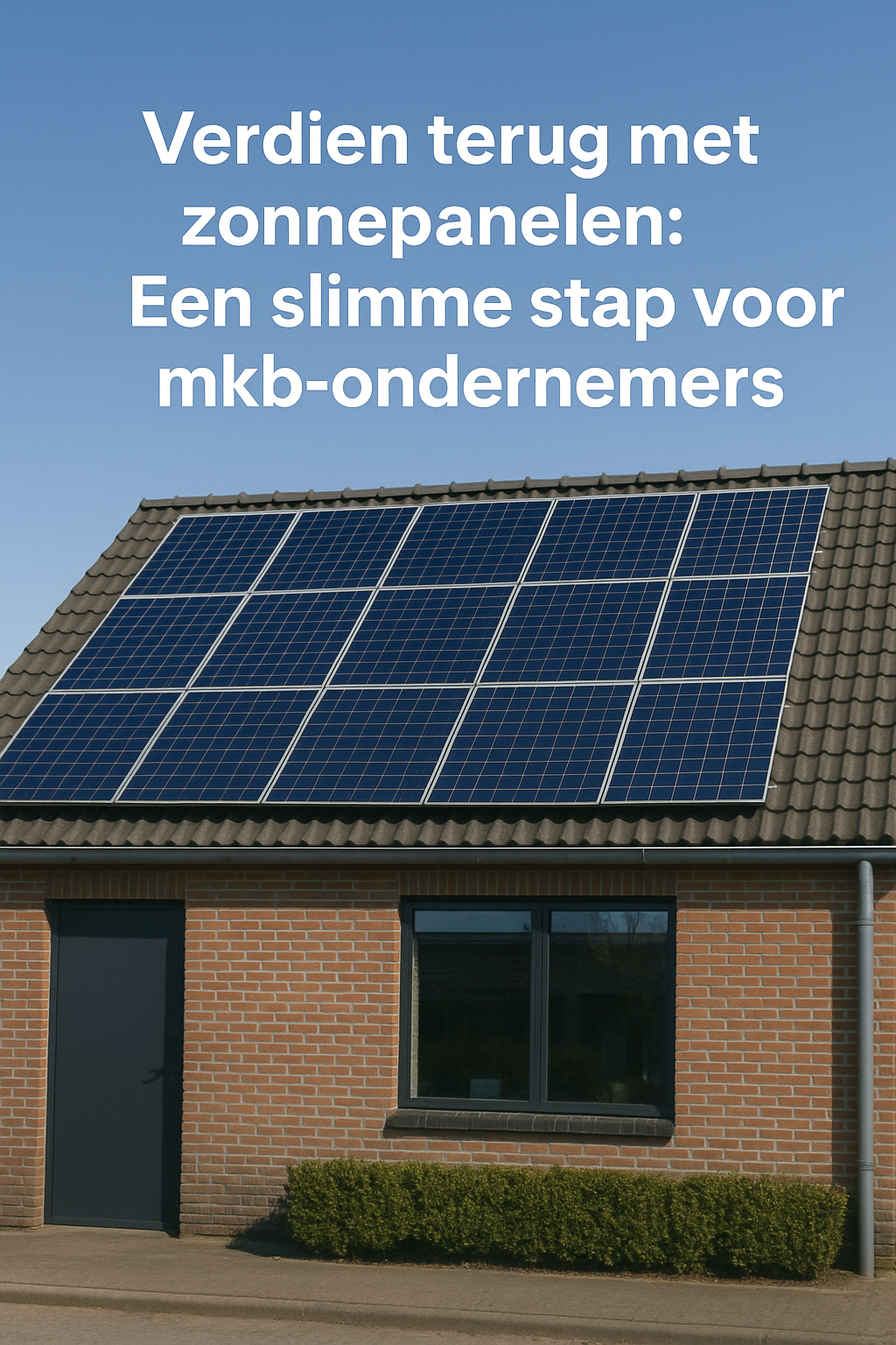 Verdien terug met zonnepanelen: Een slimme stap voor mkb-ondernemers