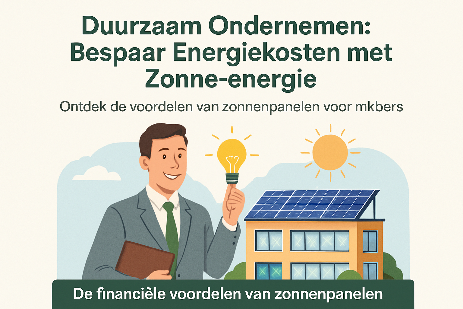 Duurzaam Ondernemen: Bespaar Energiekosten met Zonne-energie