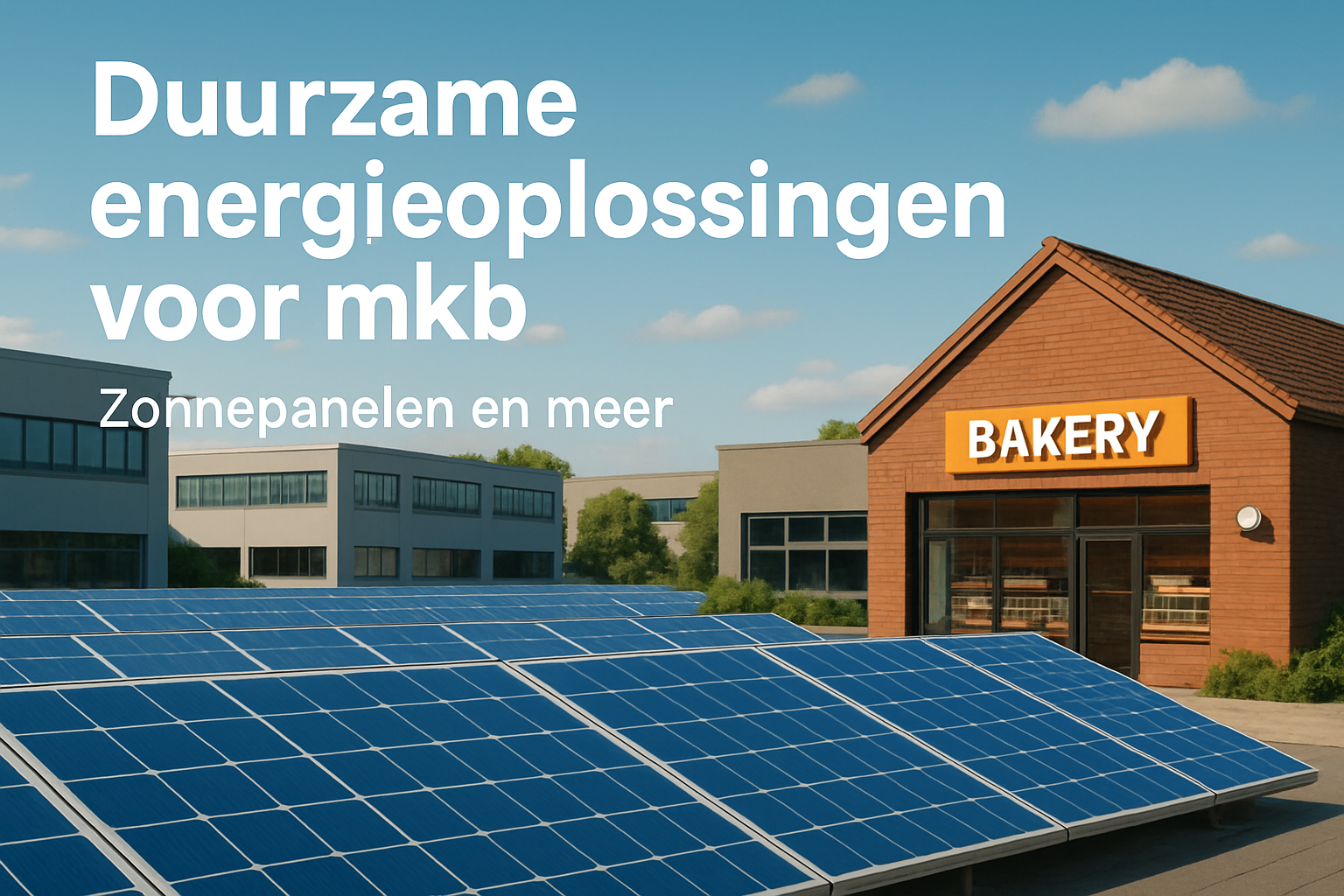 Duurzame energieoplossingen voor mkb: Zonnepanelen en meer