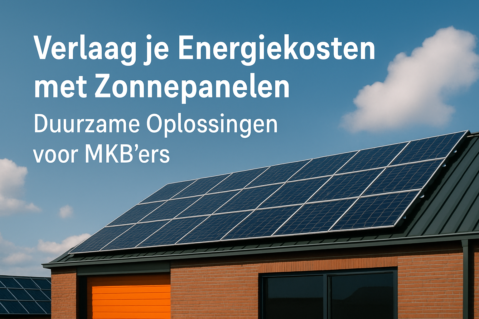Verlaag je Energiekosten met Zonnepanelen: Duurzame Oplissingen voor MKB'ers