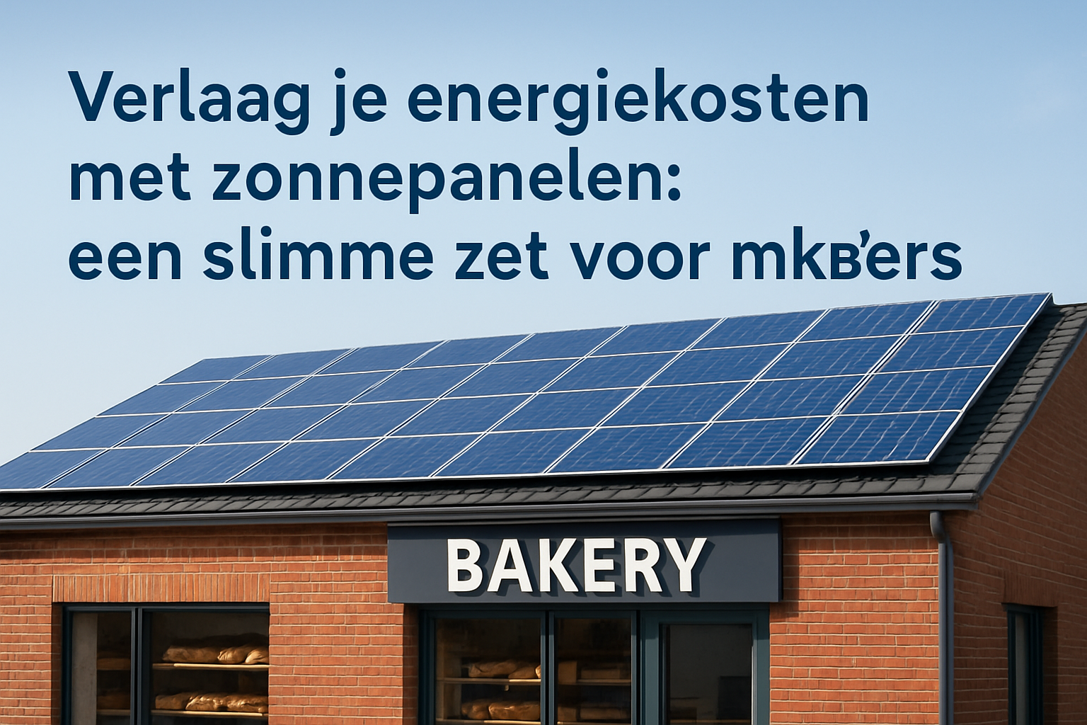 Verlaag je energiekosten met zonnepanelen: een slimme zet voor mkb'ers