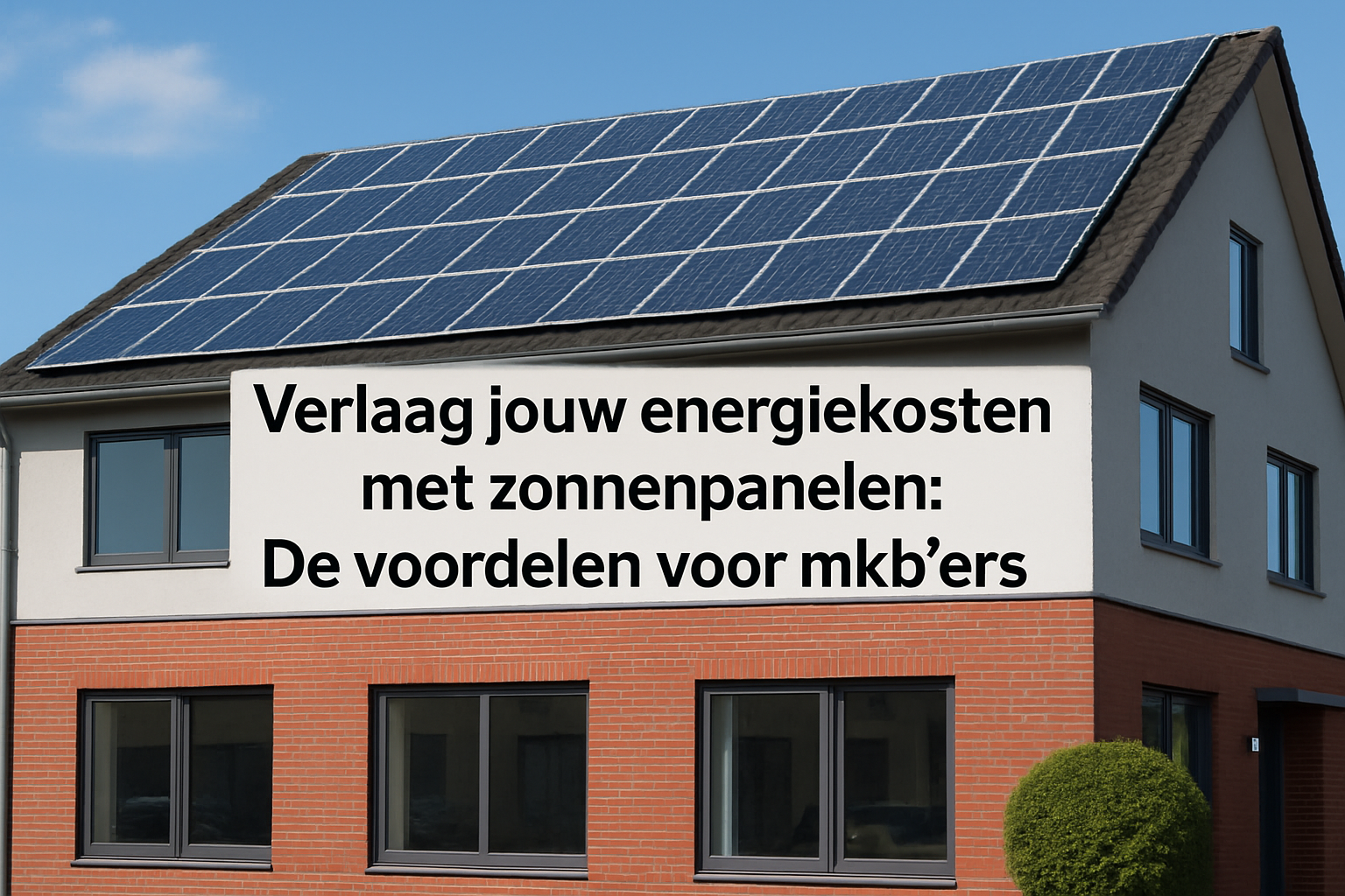 Verlaag jouw energiekosten met zonnepanelen: De voordelen voor mkb'ers