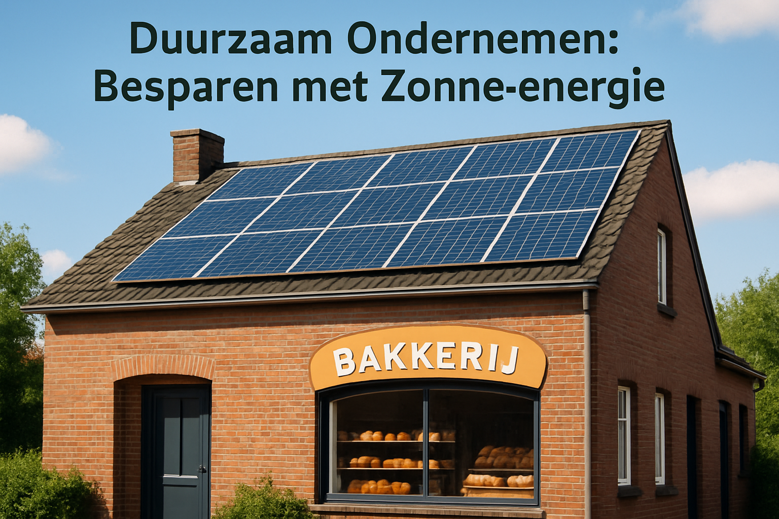 Duurzaam Ondernemen: Besparen met Zonne-energie