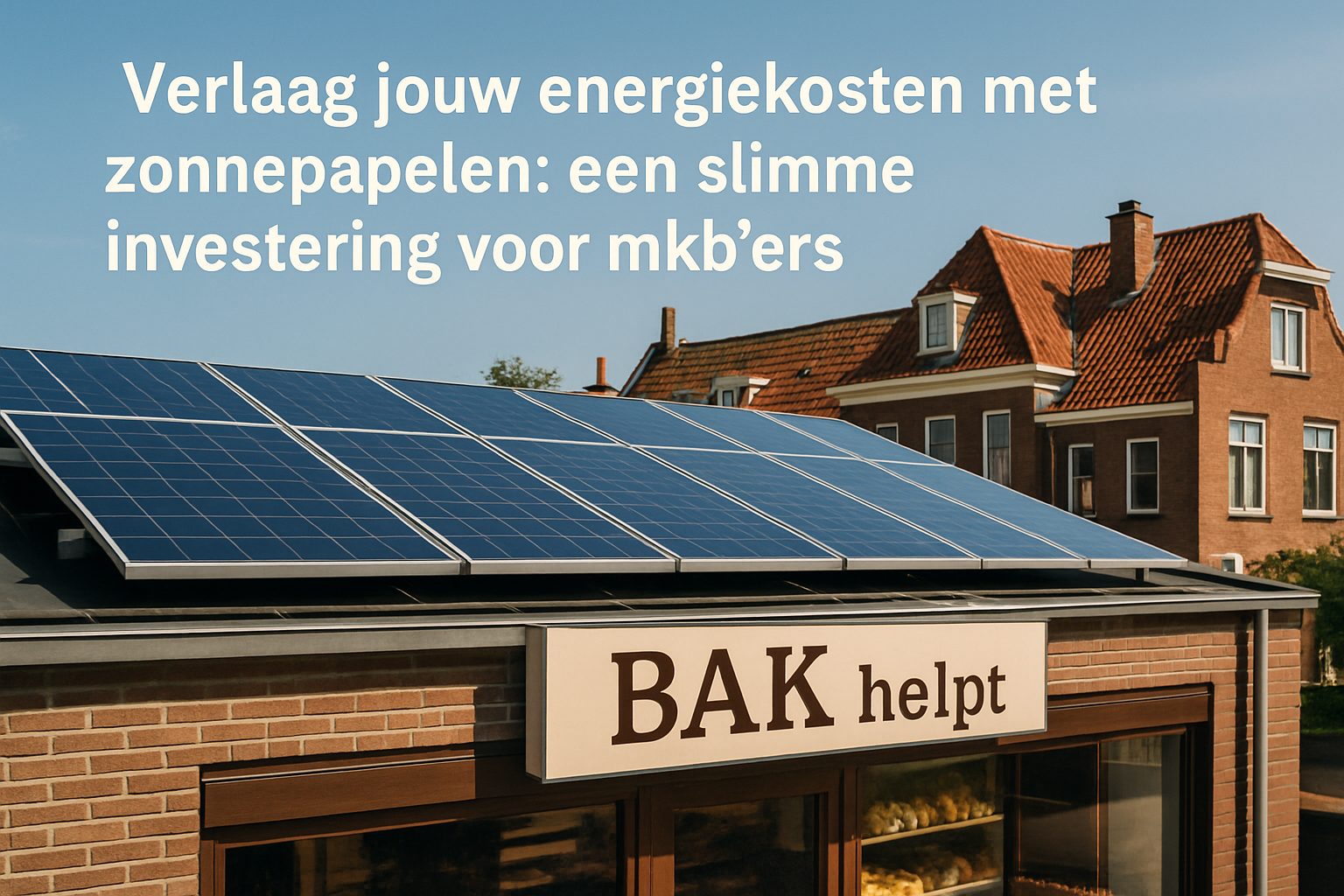 Verlaag jouw energiekosten met zonnepanelen: een slimme investering voor mkb’ers